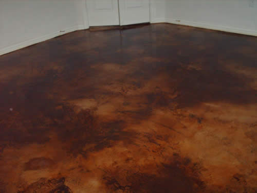 acid stained overlay
