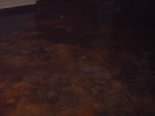 acid stained overlay