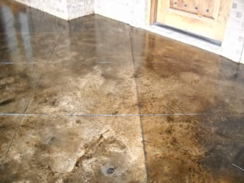 acid stained concrete Frisco, TX