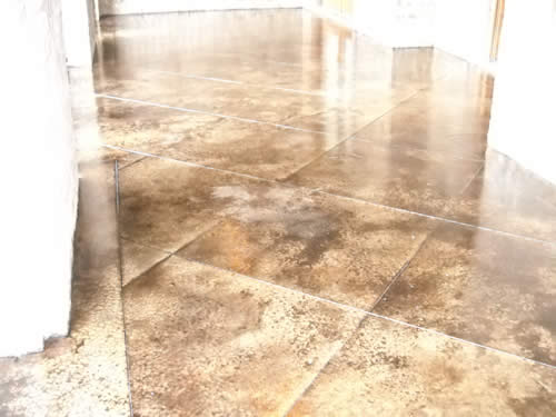 stained concrete flooring