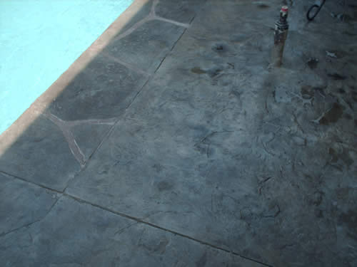 1/4 inch stamped overlay