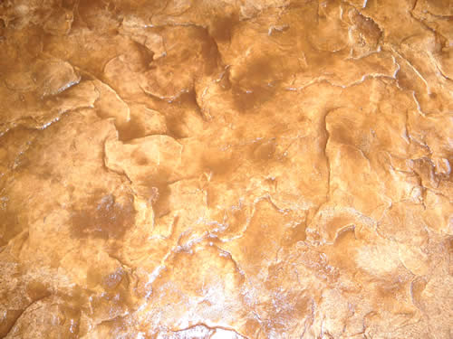 thin stamped concrete overlay