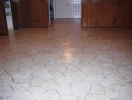 acid stained overlay